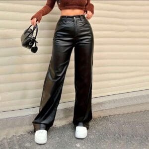 Pantalónes Clásicos Modernos En cuerina