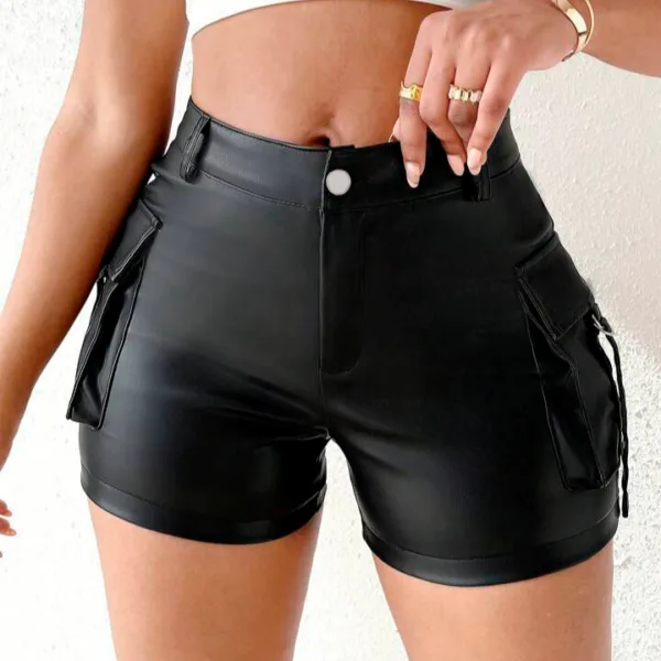 Shorts Cargo con Cierre Boton y Bolsillos Laterales - Image 3