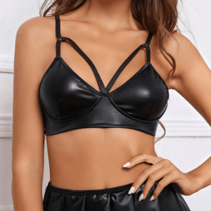 Crop Tops Sexy Tiras al Busto y Ajuste en la Espalda