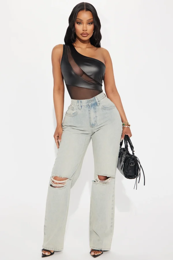Body de Cuerina Malla Tex Ajuste Perfecto - Image 3
