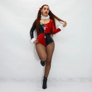 Disfraz sexy Harley Quinn Con medias y detalles