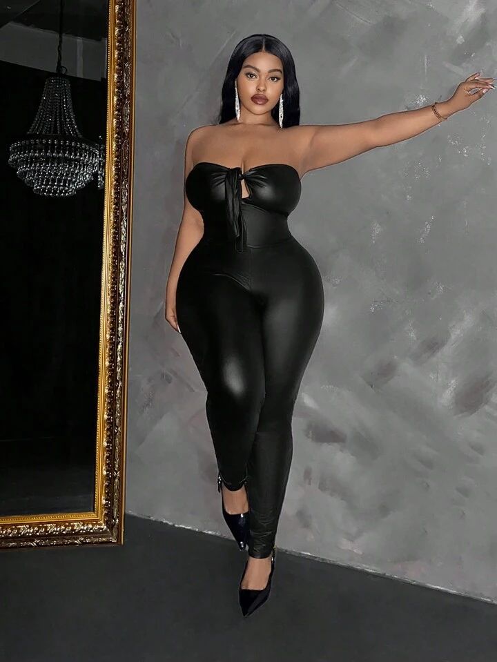 Enterizo Straple Ajustado con Amarre en el Busto - Image 3