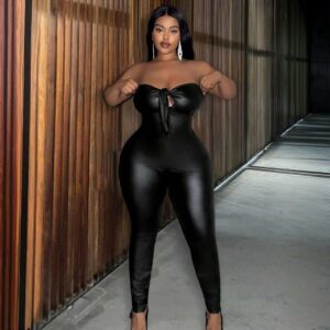 Enterizo Straple Ajustado con Amarre en el Busto