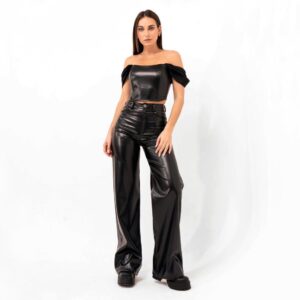Conjunto Pantalón Bota Ancha Elegante y Corset