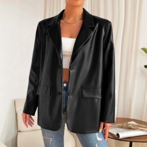 Gabán Elegante Mangas Largas Falsos Bolsillos