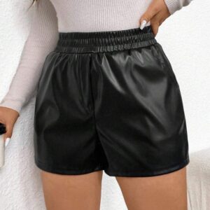 Short con Pretina Resortada y Bolsillos Laterales