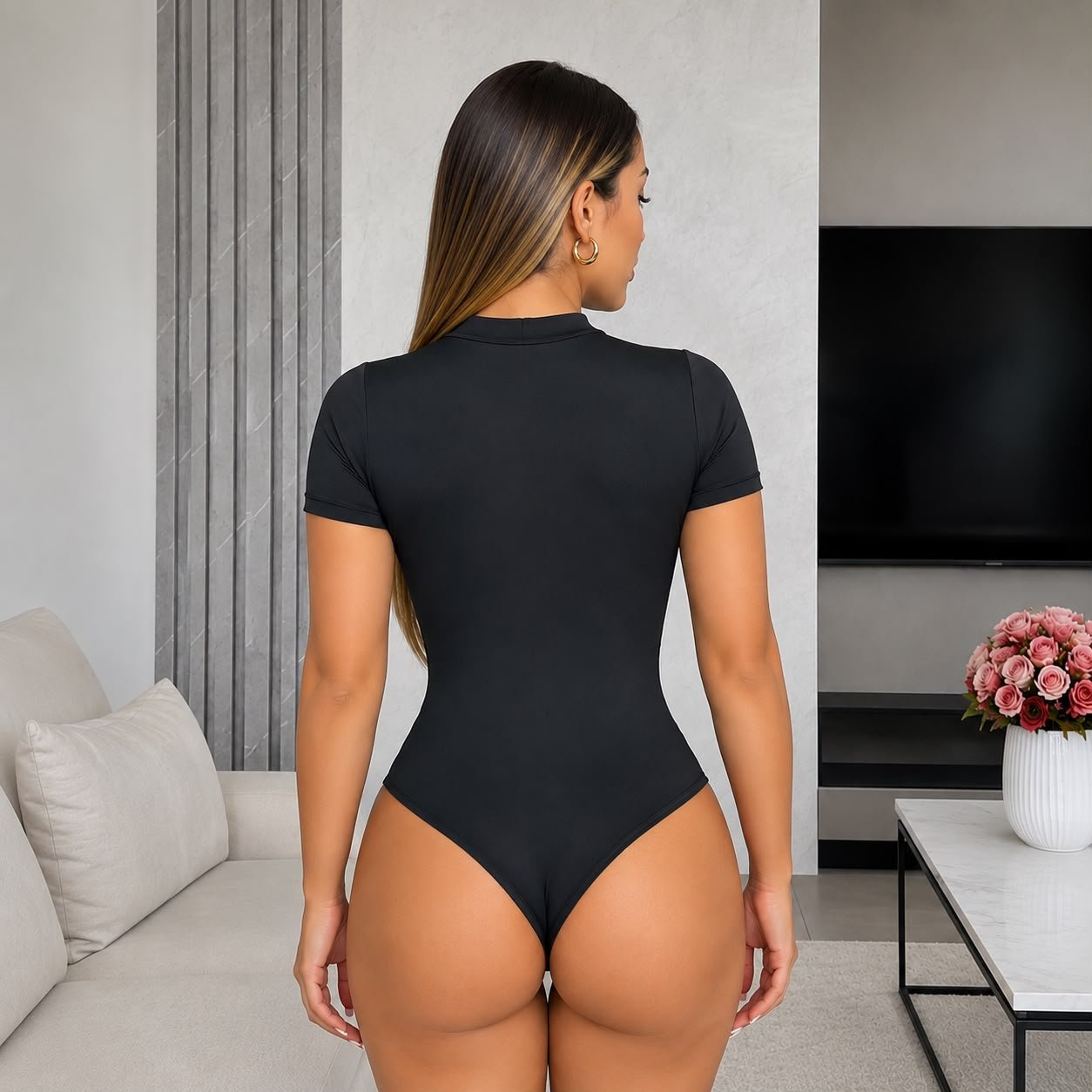 Body Ajustado al Cuerpo con Corte Vertical Busto - Image 2